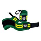 Munhequeira Elástica Wrist Wrap Verde/Amarela - Cross Training - Lpo - Nc Extreme