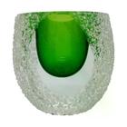 Murano mini vaso em vidro L8xP7xA7,8cm cor verde