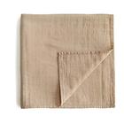 mushie Muslin Baby Swaddle Cobertor Algodão 100% Orgânico (Taupe Pálido)