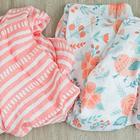 Muslin Swaddle 2 Pack Softest Floral Swaddle Cobertor por Graced Soft Luxuries (Sunrise Bloom)