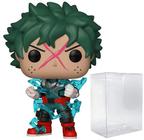 My Hero Academia - Deku Full Cowl (Izuku Midoriya) Glow-in-The-Dark Funko Pop! Figura de vinil (empacotado com caixa de protetor compatível)