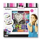 My Style Joalheria Multikids Br1117 - Kit De Pulseiras +700 Miçangas Coloridas E Letrinhas Personalizáveis Infantil