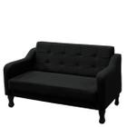 Namoradeira Bella Decorativa 2 Lugares Suede Preto