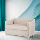 Namoradeira Bia Decorativa Reforçada Recepção Clinica Salão Sala De Estar Suede