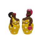 Namoradeira Boneca Varanda Estatua Decorativa Enfeite Africana Em Gesso - Várias Variedades