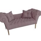 Namoradeira Recamier Sofá Decorativo 02 Lugares Dubai Rose - DL Decor - LM DECOR