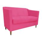 Namoradeira tila Decorativa 2 Lugares material sintético Rosa Pink - Maitê Moda Casa