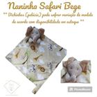 Naninha Dupla Face com Pelúcia Bichinhos e Porta Chupeta Diversas Estampas. - Denguinhos Baby