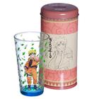 Naruto Shippuden Kit Copo De Vidro 500ml + Cofre Metal Oficial VIZ