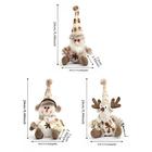 Natal Boneco De Neve Elk Boneca Malha Pingente Árvore Decoração Ornamentos Janela Cena Layout