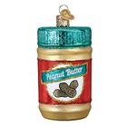 Natal do Velho Mundo Vários Alimentos Vidro Soprado Enfeites para Árvore de Natal, Jarro de Manteiga de Amendoim