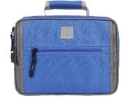 Necessaire Case Azul e Cinza G Poliester Dermiwil