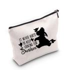 Necessaire de Maquiagem TSOTMO - Desenho Cartoon - Bolsa de Inspiração com Frases Motivacionais
