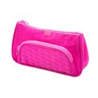 Necessaire em Nylon Brw 2 Zíperes Rosa