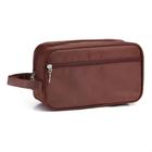 Necessaire Feminina Masculina Unissex Pratica Com Alça Lateral Organizador Mala Viagem Casual Couro