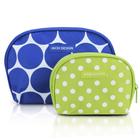 Necessaire Feminino de 2 Peças Dots Jacki Design Azul