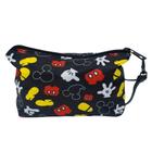 Necessaire Preto Partes Corpo Mickey 16x20x6cm - Mickey Minnie