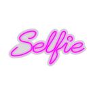 Neon Led Em Acrílico Selfie Rosa 0,52X0,25