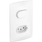 Nereya Tomada 10A e Interruptor Paralelo Com Suporte e Placa 4x2 Branco Nereya Legrand