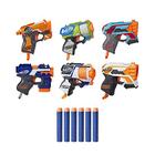 NERF MicroShots 6-Blaster Bundle - 6 Mini Dart-Firing Elite Blasters e 12 Dardos Oficiais de Elite - para Crianças, Adolescentes, Adultos (Exclusivo da Amazon)