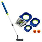 NERF Trick Shot Golf Set - Completo Indoor & Outdoor Putting Trick Shot Kids Golf Set - Inclui Putter, Bolas, Rampa & Copas - Conjunto de Golfe All-in-One para crianças