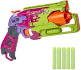 NERF Zombie Strike Hammershot Blaster - Pull-Back Hammer-Blasting Action, 5 Dardos Oficiais de Ataque Zumbi - Esquema de Cores Splatter (Exclusivo da Amazon)