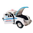 Netcar Metal Fusca Fricção Ambulância 1/32 - Net Toy