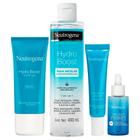 Neutrogena Hydro Boost Kit Gel Creme para Olhos + Hidratante Facial FPS25 + Água Micelar + Sérum Hidratante