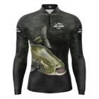 NF10M - Camisa Camiseta Blusa de Pesca Masculina New Fisher Tambaqui - com proteção UV