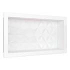 Nicho em Mármore Sintético 60x30cm Branco Cozimax