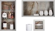 Nicho Em Porcelanato Para Banheiro - kit com 3 peças (Pietra)
