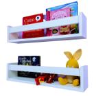 Nicho Mdf De Parede Para Livros Infantis Prateleira 2Un 55Cm