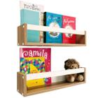 Nicho Organizador De Livros Brinquedos Quarto Infantil Prateleira Livreiro Mdf Madeira 55cm