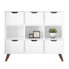 Nicho Organizador Retro Branco com 6 Gavetas Brancas 108 x 92,5cm - FdECOR