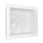 Nicho Para Banheiro 40x30x10 Mármore Sintético Cozimax Branco Textura