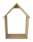 Nicho Parede 30X12X46 Cm Formato Casa Liso Em Mdf