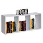 Nicho Retangular C/ 3 Quadrados- p/livros 80x30x20 BRANCO