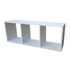 Nicho Triplo Branco Fosco - Mdf - 80Cm(L)X30Cm(A)X20Cm(P)