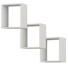 Nichos quadrados Brancos Decorativos de Parede - kit com 3, Trio Nichos Decorativos