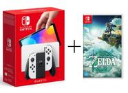 Nintendo Switch Oled 64gb Branco Completo Na Caixa +4 Jogos