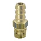 Niple para Mangueira Latão 1/4" NPT Macho x 3/8" BM - ALUMEGAS