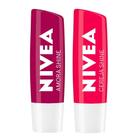 NIVEA Hidratante Labial Shine Kit com 2 unidades