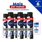 Nivea Men Desodorante Antitranspirante Aerosol Invisible Black & White Promo 200Ml - 6 Unidades