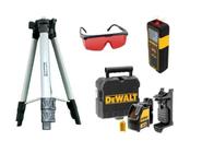 Nível Laser Dewalt + Tripé + Trena + Óculos - Dw088k