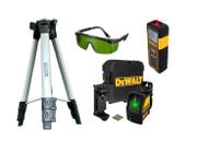 Nível Laser Dewalt + Tripé + Trena + Óculos + Maleta - Dw088cg-la
