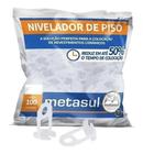 Nivelador De Piso Incolor Pequeno 100 Peças Metasul 10843008 - Metalsul