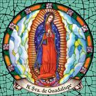 Nossa Senhora de Guadalupe Estilo Vitral 60x60cm - 100% Azulejo