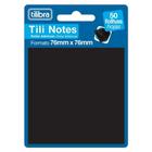 Notas Adesivas Tili Notes 7,6x7,6cm - Preto - 50 Folhas - Tilibra