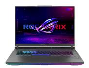 Notebook ASUS ROG Strix G16 G614JV-N3094W Intel Core i9 13980HX 2,2 GHz 16Gb Ram 512Gb Ssd Windows 11 Home NVIDIA GeForce RTX 4060 16" 165Hz Cinza