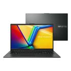 Notebook ASUS VivoBook Go 15 E1504FA, AMD Ryzen 5 7520U, 8GB RAM, 512GB SSD, Tela 15.6" FHD, KeepOS, Preto - E1504FA-NJ732